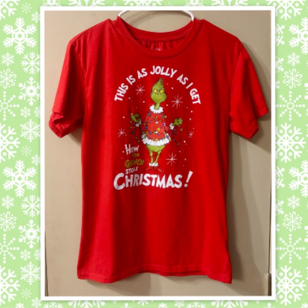 Grinch Holiday Short Sleeve Tee Shirt